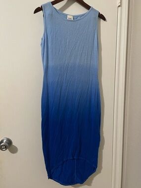 PERI Pure Eco Rag Industry Blue Ombré Tencel Sleeveless Dress - Size 2